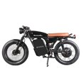 thumbnail image 2 of EMMO NOMADO Cafe Racer Electric Motorcycle - 72V20Ah Removable SLA Battery - 40-50km Range - QS Torque Motor - Champagne Silver, 2 of 11
