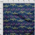thumbnail image 2 of Feuilles de Tissu Lycra Polyester Pomme & Tissu Imprimé Artistique Floral BTY 56 Pouces de Large, 2 of 4