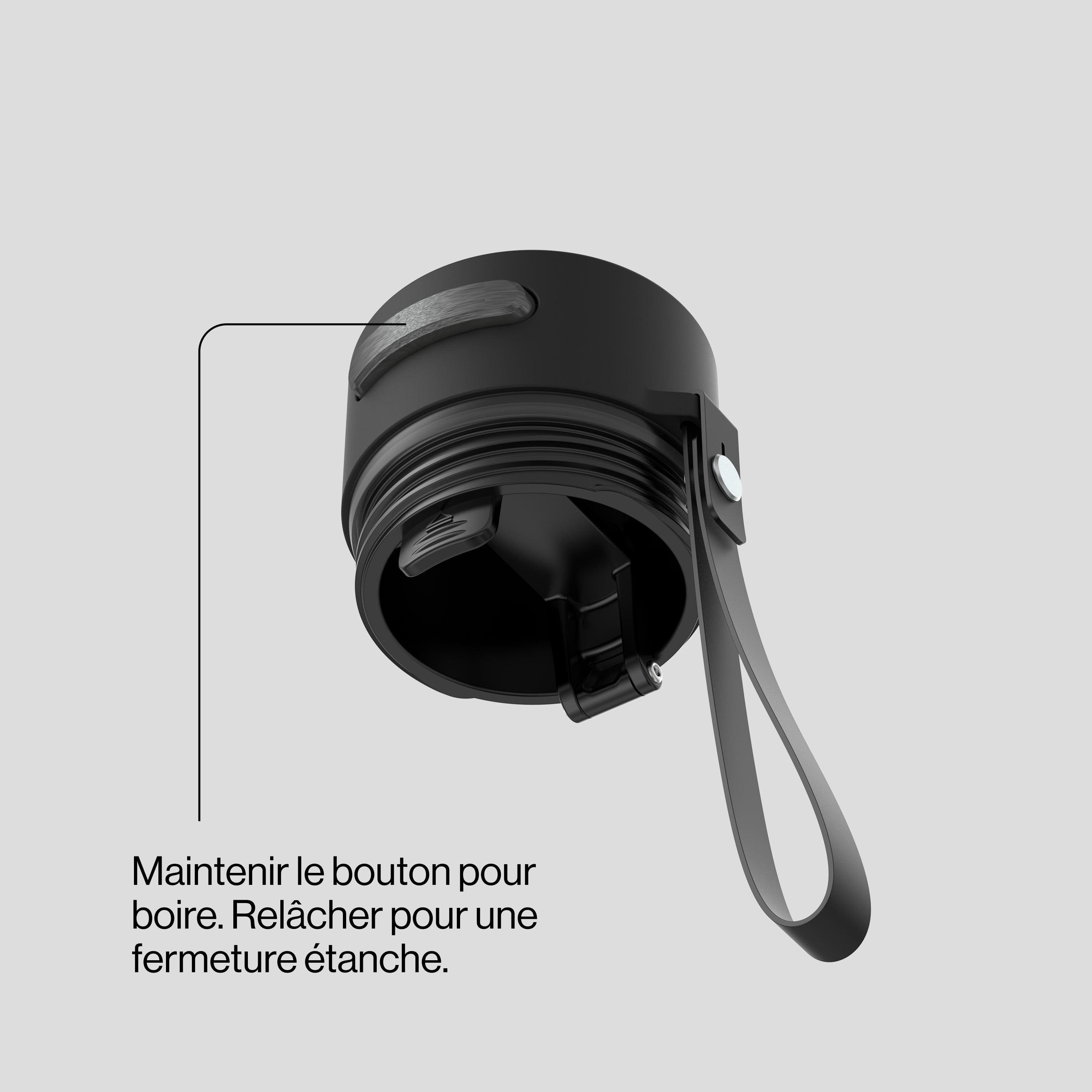 Bouteille d’eau isolée en acier inoxydable Contigo AutoSeal avec courroie de transport, 473 ml (16 oz) – antifuite, sans BPA, sans plomb, lavable au lave-vaisselle