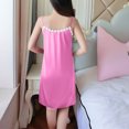 thumbnail image 4 of Ovzne Robes d'Été pour Femmes 2025 Robe Mode Femmes Été Col en V Décontractée Unie Sans Manches Chemises de Nuit Robe de Vacances Liquidation, 4 of 5
