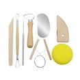 thumbnail image 2 of JJKBVCLO Clay Tool Set Wooden Pottery Clay Sculpture Carving Tool 8 Piece Set Beginner DIY Making Modeling Carving, 2 of 8
