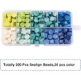 thumbnail image 2 of Ensemble de 24 Couleurs de Perles de Cire Octogonales pour Scellement, Tampon de Scellage de Cire, 2 of 7