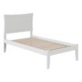 thumbnail image 2 of AFI Metro Twin Solid Wood Platform Bed with USB Charging Station in White, 2 of 6