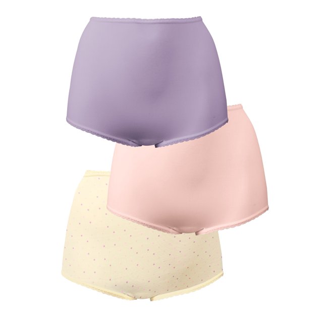 Bali Culottes Skimp Skamp pour Femmes Lot de 3, 11, Figue Violette/rose Rougissant