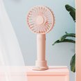 thumbnail image 3 of Decodeary Portable Fan Handheld Mini Desktop 3 Speed Cooler Office Dorm Travel White 1Set, 3 of 6