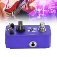 thumbnail image 1 of Pédale de Guitare, Large Application Pédale d'Effets de Guitare en Alliage d'Aluminium Portable 3 Modes d'Effets 3 Trous Réglables pour Enregistrement Musical, 1 of 7