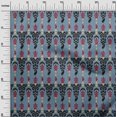 thumbnail image 2 of oneOone Polyester Lycra Fabric Stripe & Paisley Ikat Print Fabric BTY 56 Inch Wide, 2 of 4