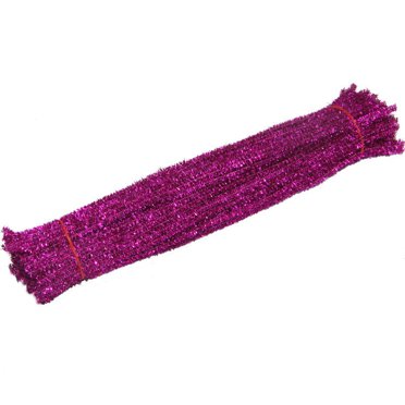 Yuehao 100 Pcs Nettoyants Tige en Chenille, Nettoyeurs de Tuyaux de Couleur Unie pour Nettoyeurs de Tuyaux Bricolage Arts Artisanat Décorations, Tiges en Chenille Nettoyeurs de Tuyaux