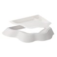 thumbnail image 4 of Bunblic Reptile Water Bowl Food Feeding Bowl with Ramps Decorative Tank Accessory Tortoise Food Dish Bathing Pool for Tortoise Turtle White, 4 of 8