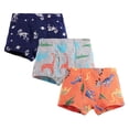 thumbnail image 1 of MIASHUI Boys Boxer Shorts Cotton Dinosaur Pattern Boxer Brief Underwear 3 Pack,Light Pink,6-7 Years, 1 of 2