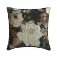 thumbnail image 1 of Decorative Grey 26"x26" (65x65 cm) Euro Size Shams, Cotton & Linen Beaded Printed Euro Shams For Sofa, Floral Pattern Modern Style - Rada, 1 of 3