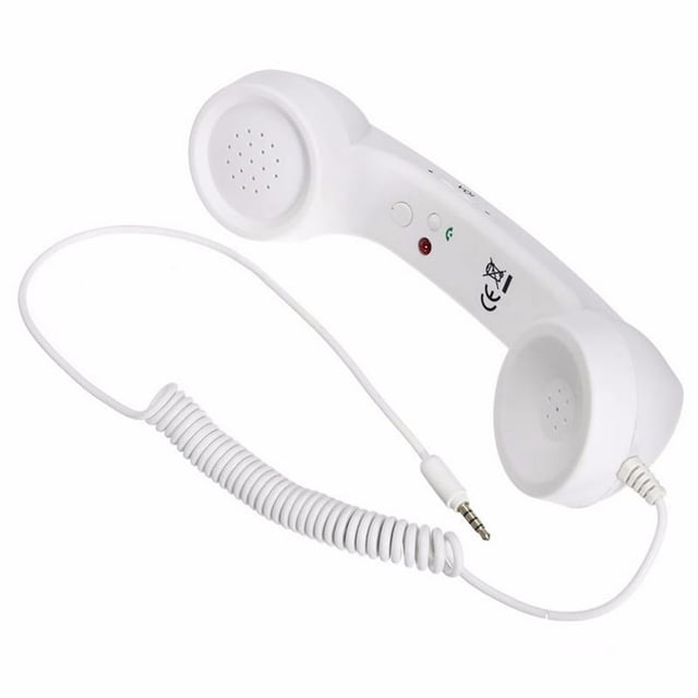 MesaSe 3.5mm Retro Mobile Phone Cellphone Receiver Telephone Handset with Microphone