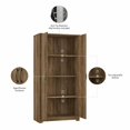 thumbnail image 2 of Bush Furniture Cabot Tall Storage Cabinet in Reclaimed Pine - Engineered Wood, 2 of 6
