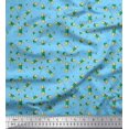 thumbnail image 1 of Soimoi Velvet Fabric Leaves & Oaknut Fruits Fabric Prints by Yard 58 Inch Wide, 1 of 1