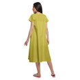thumbnail image 2 of Moomaya Chemise de Nuit d'Allaitement à Col en V pour Femmes, Imprimée, à Manches Courtes, 2 of 5