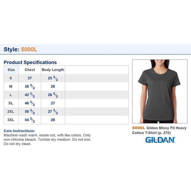 Gildan T-Shirt à Manches Courtes pour Femmes en Coton 100 pour Cent - 5000L