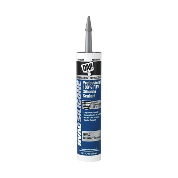 Dap 10.3 oz Hvac Silicone 100 Percent Rtv Silicone Sealant Aluminum
