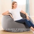 thumbnail image 4 of Intex Fauteuil Lounge Gonflable en Velours Côtelé Sans Haricots, Gris (Lot de 2), 4 of 8