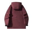 thumbnail image 4 of ManxiVoo Veste Élégante pour Femme Résistante à l'Eau Respirante Coupe-Vent de Printemps pour Usage Quotidien Mode de Rue Taille TTTG Bordeaux, 4 of 6