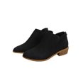 thumbnail image 3 of UKAP Ladies Short Bootie Slip On Chelsea Boot Mid Top Ankle Boots Walking Shoes Breathable Black 7, 3 of 9
