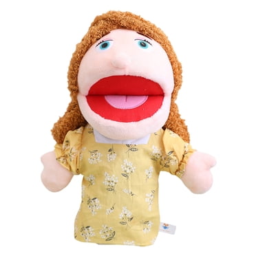Fesfesfes Jouet Marionnette en Peluche à Bouche Mobile pour Jeu de Rôle Interactif Parent-Enfant Encourageant les Compétences de Communication et le Jeu Imaginatif à Travers la Marionnette