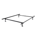 thumbnail image 3 of CorLiving Adjustable Twin to Full Durable Black Metal Bed Frame with Locking Wheels - Box Spring or Platform Required, 3 of 3