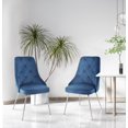 thumbnail image 4 of Topline Home Furnishings Velvet Side Chair with Chrome Legs, 4 of 6