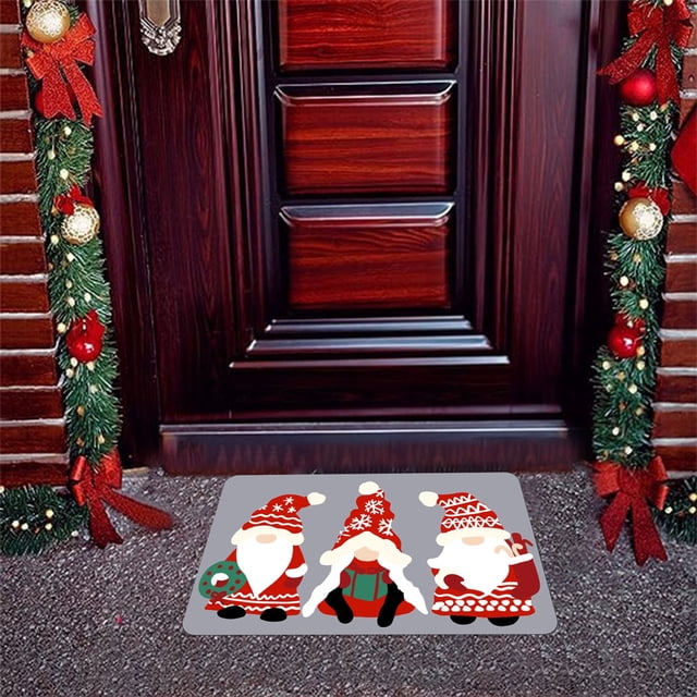 Amzcrzy Bathroom Rugs, Bath Mat, Area Rug, Rugs Rugs for Living Room, Christmas Decoration Bathroom Rug Welcome Mat Non-slip Washable Bathtub Rug Bathroom Bathtub Kitchen Rug Decoration Carpet Pad