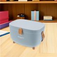 thumbnail image 4 of OUNONA Portable Waterproof Medicine Storage Box Sky Blue Double Layer with Handle for Daily and Emergency Use, 4 of 7
