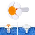 thumbnail image 4 of Tête de Buse de Fleur de Remplacement de Fontaine de Chat pour Chiens Rond Cubique Distributeur d'Eau Supérieur en Acier Inoxydable Jaune Orange Jaune, 4 of 6