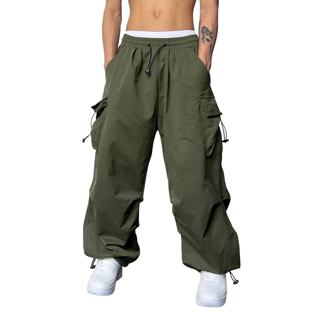 Pantalon Cargo pour Hommes Coupe Décontractée Pantalon de Randonnée Tactique pour Hommes avec Multiples Poches Décontracté Extérieur Travail Jogger Pantalon Cargo