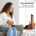 thumbnail image 3 of Wooden Spool Holder Home Spool Holder With Cell Phone Holder Reinforced Magnetic Rotatable Spool Holder, 3 of 4