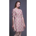 thumbnail image 2 of Bimba Kurti à Manches Retroussables pour Femmes, Col Mandarin Imprimé, Hauts de Kurti Courts, 2 of 6