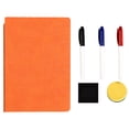 thumbnail image 2 of Tableau Portable Tableau Blanc Portable Petit Tableau Pliable Effaçable Réutilisable A5 pour Maison École Étude Réunion(Noir), 2 of 9