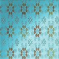 thumbnail image 1 of Ahgly Tapis d'Intérieur Lavable en Machine Carré Vert Mer, 4 Pieds Carré, 1 of 7