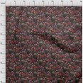 thumbnail image 4 of oneOone Rayonne Rouge Tissu Floral Matière de Robe Tissu Imprimé Tissu au Mètre 56 Pouces de Large, 4 of 4