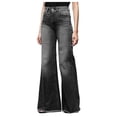 thumbnail image 2 of zanvin Pantalon en Lin pour Femmes, Mode Féminine Décontractée Ample Jeans en Denim Lavé Décontracté Uni Extensible Pantalon Ajusté Pantalon Cargo Femmes, 2 of 4