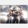 thumbnail image 2 of American Footballer in Action - Impression sur Toile Sport, 2 of 3