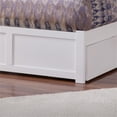 thumbnail image 3 of Madison Lit Plateforme Complet en Bois avec Pied de Lit et Tiroirs de Rangement, Blanc, 3 of 8