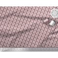 thumbnail image 3 of Soimoi Red Viscose Chiffon Fabric Window Pane Check Decor Fabric Printed Yard 42 Inch Wide, 3 of 3