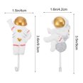 thumbnail image 3 of Miangastore 2 Pcs Wall-mounted Sticky Hooks Astronaut Shape Hooks Adhesive Hook Coat Hangers, 3 of 8