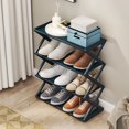 thumbnail image 2 of Rbaofujie Shoe Rack for Door Household X-Type Shoe Rack Multifunctional Double Steel Tube Assembly Shoe Cabinet Dormitory Shelf Hanging Storage Organizer, 2 of 6