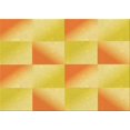thumbnail image 1 of Ahgly Company Machine Washable Indoor Rectangle Transitional Bold Yellow Area Rugs, 7' x 10', 1 of 7