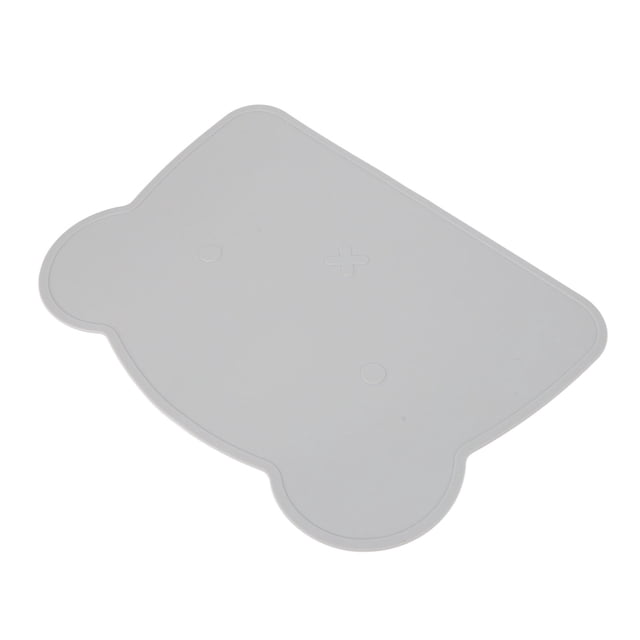 Silicone Placemats For Dining Table, Washable Easy Clean Plate Mat Bear Placemat For Baby Kids Children Dinner
