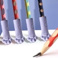 thumbnail image 4 of Cat Paw Pencil Grips for Kids - 30 Pack Soft Silicone Eraser Caps with Pencil Protector for School Supplies, 4 of 6