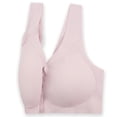 thumbnail image 3 of Virmaxy Womens Wireless Bra Solid Color Wirefree High Elastic Large Size Comfortable Bra Solid Color Non Steel Ring High Elastic Oversized Comfortable Bra Pink XXL, 3 of 4