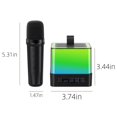 thumbnail image 3 of TopLLC Machine de Karaoké avec 1 Microphone Sans Fil, Haut-Parleur Bluetooth Portable avec Son HD, Supporte la Coupure Vocale, USB, SD, Entrée aux pour Fête, Réunion en Liquidation, 3 of 7