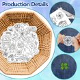 thumbnail image 3 of HLONK 4 Sheets 16Pcs Wedding Dress Water Soluble Hand Sewing Stabilizers for Fabric 11.6x8.2 Inch Embroidery Stitch Practice Embroidery Patterns Transfers for Embroidery Beginners Lovers, 3 of 7