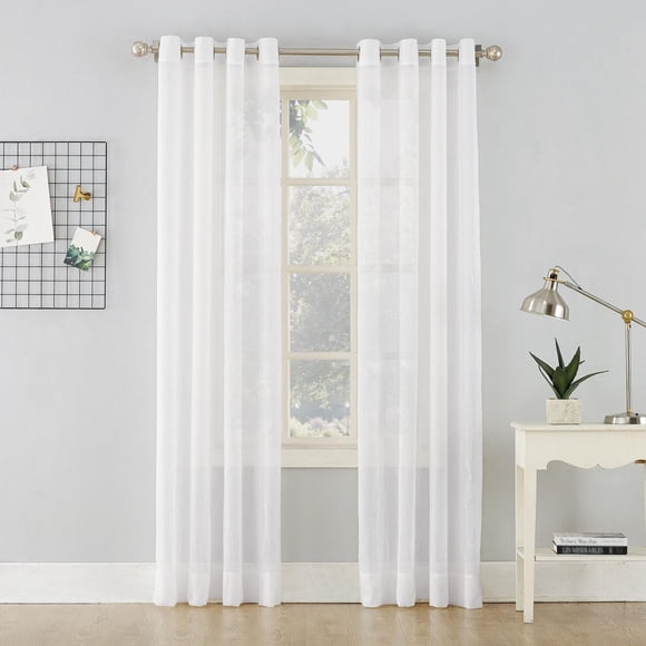 Sun Textile Crushed Grommet Sheer Voile Curtain