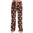 thumbnail image 3 of fatyb Lounge Pants for Women Printed Pajama Pants with Drawstring Womens Comfortable Wide Leg Pants, 3 of 6